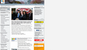 nyc.gov homepage on November 28, 2011